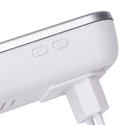 Aigostar - Bezdrátový zvonek do zásuvky 230V/12V IP44 bílá