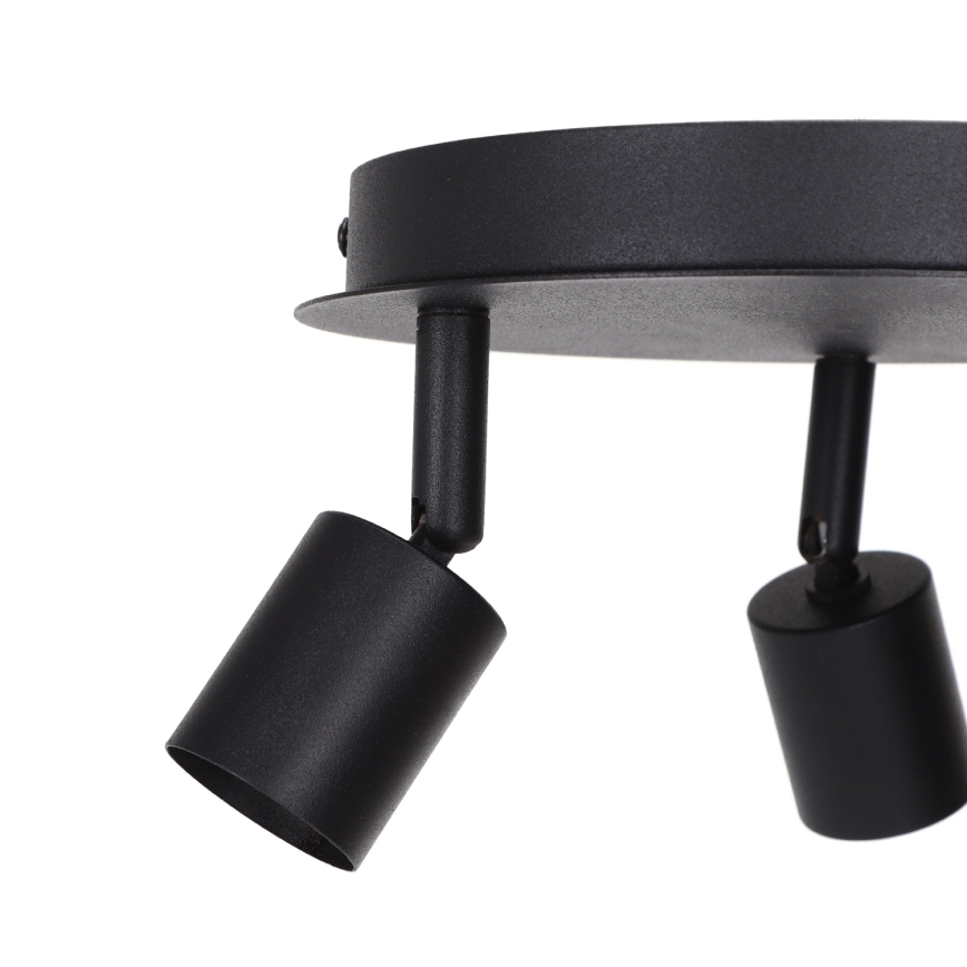 Aigostar - Bodové svítidlo 3xGU10/60W/230V černá