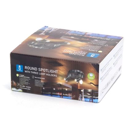 Aigostar - Bodové svítidlo 3xGU10/60W/230V lesklý chrom