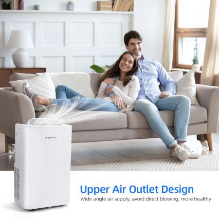 Aigostar - Chytrá mobilní klimatizace 1337W/230V 12000 BTU Wi-Fi  bílá + dálkové ovládání