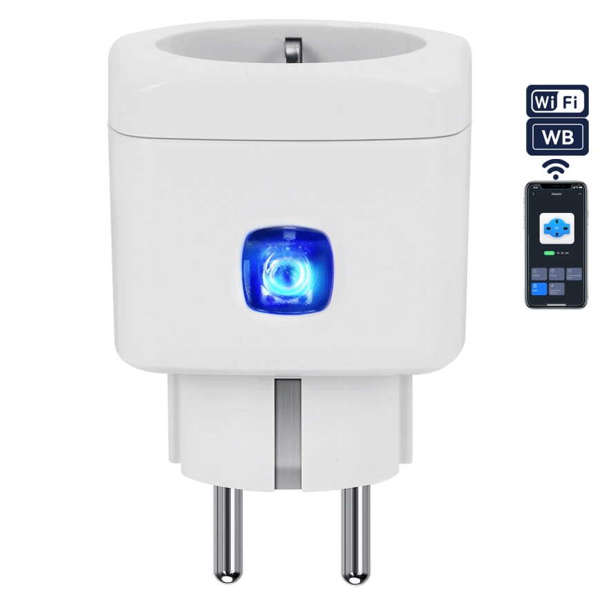 Aigostar - Chytrá zásuvka F 2300W Wi-Fi Tuya