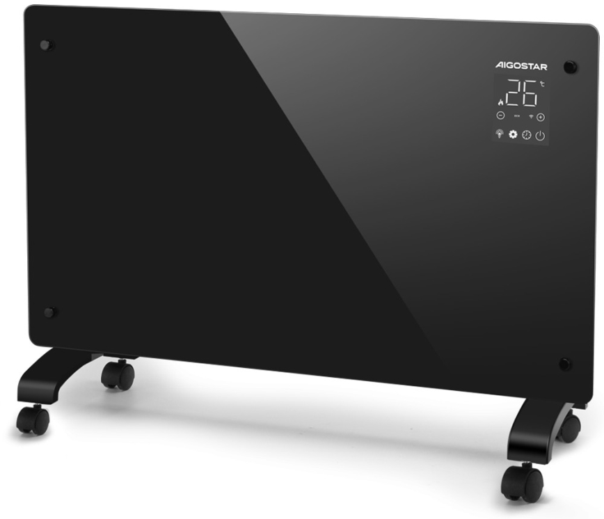 Aigostar - Chytrý elektrický přímotop/konvektor 1000/2000W Wi-Fi