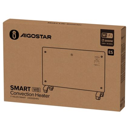 Aigostar - Chytrý elektrický přímotop/konvektor 1000/2000W Wi-Fi