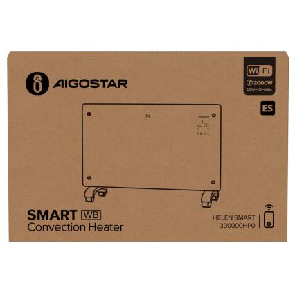 Aigostar - Chytrý elektrický přímotop/konvektor 1000/2000W Wi-Fi