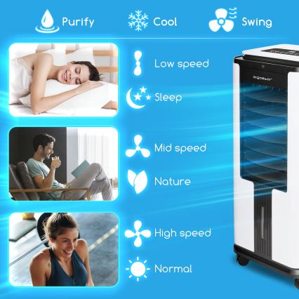 Aigostar - Chytrý ochlazovač vzduchu 75W/230V Wi-Fi + dálkové ovládání