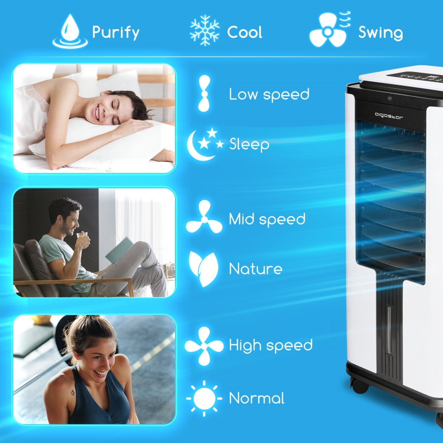 Aigostar - Chytrý ochlazovač vzduchu 75W/230V Wi-Fi + dálkové ovládání