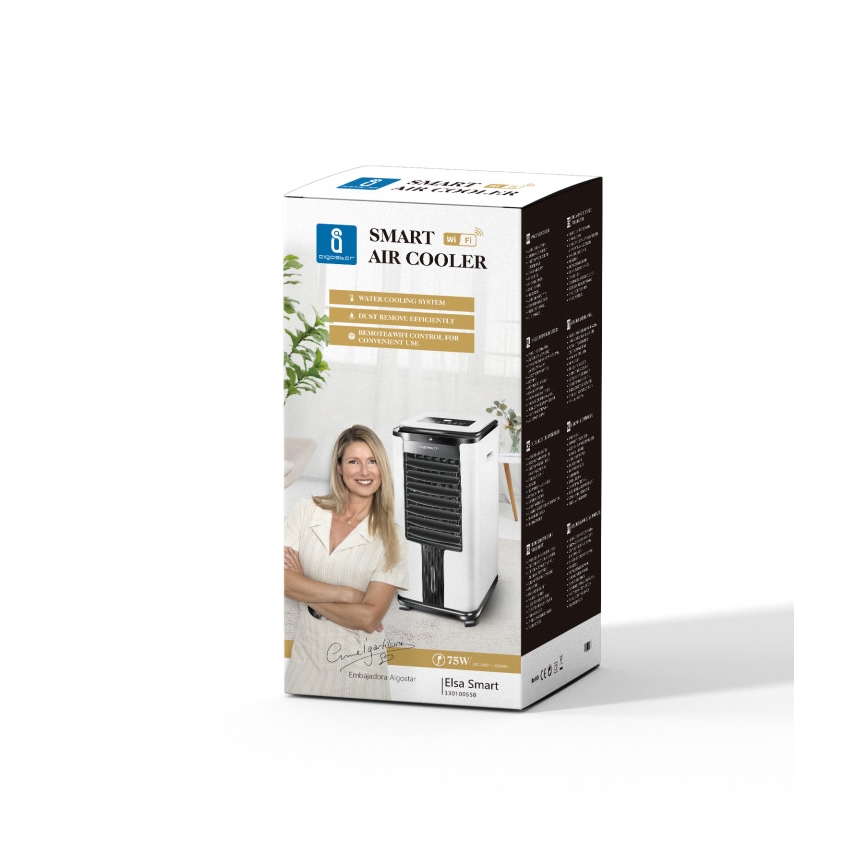 Aigostar - Chytrý ochlazovač vzduchu 75W/230V Wi-Fi + dálkové ovládání