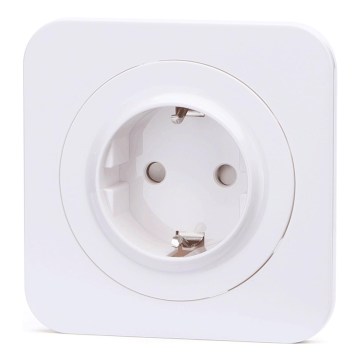Aigostar - Domovní zásuvka s rámečkem SCHUKO 250V bílá