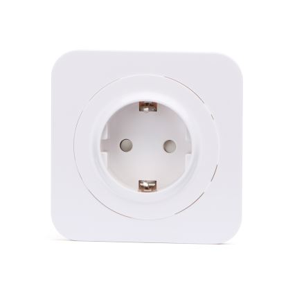 Aigostar - Domovní zásuvka s rámečkem SCHUKO 250V bílá