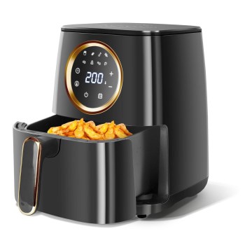 Aigostar - Horkovzdušná fritéza 1400W/230V 4,2l černá