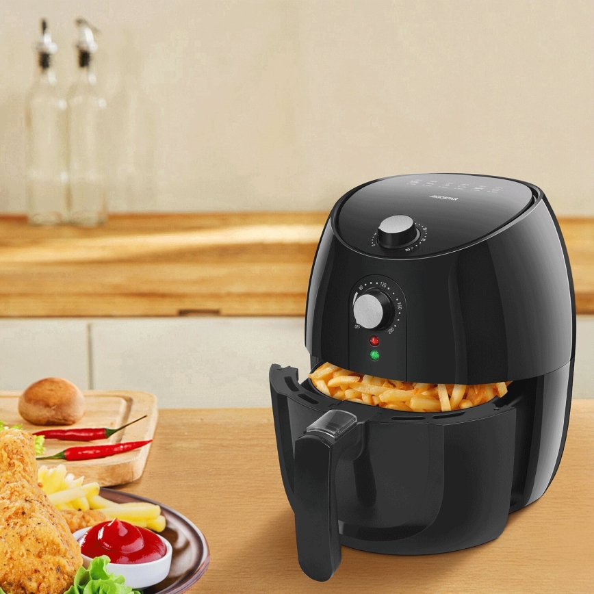 Aigostar - Horkovzdušná fritéza 1500W/230V 3,5l černá
