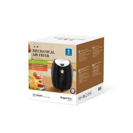 Aigostar - Horkovzdušná fritéza 1500W/230V 3,5l černá