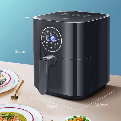 Aigostar - Horkovzdušná fritéza 1500W/230V 3,5l černá