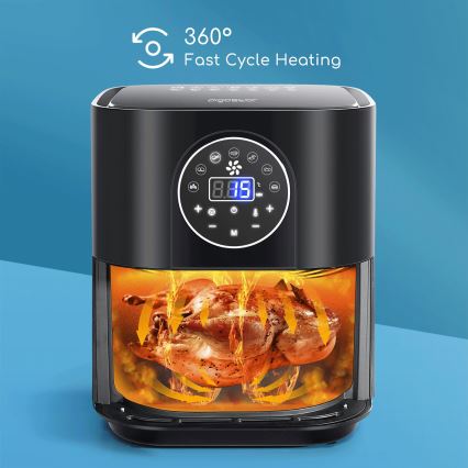 Aigostar - Horkovzdušná fritéza 1500W/230V 3,5l černá