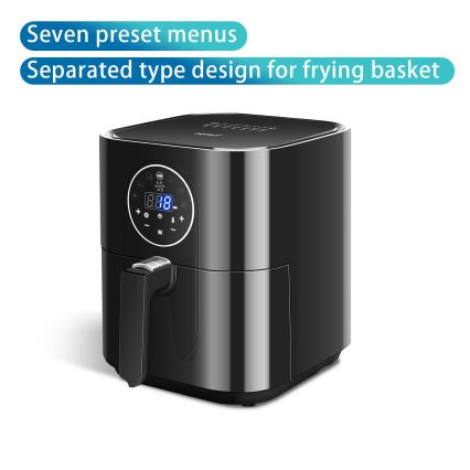 Aigostar - Horkovzdušná fritéza 1500W/230V 3,5l černá