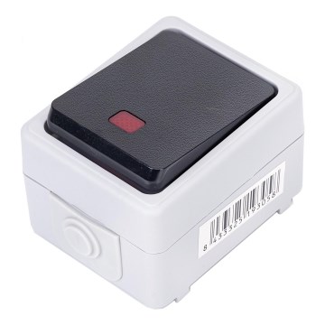 Aigostar - Jednopólové tlačíkto IP54