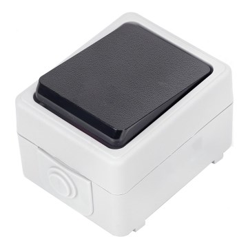 Aigostar - Jednopólové tlačíkto IP54
