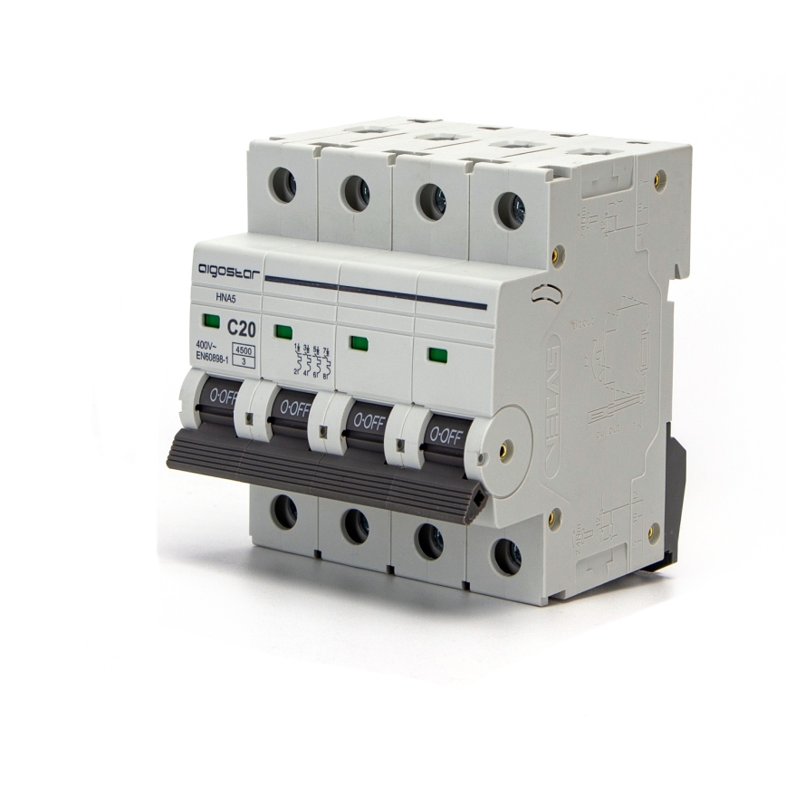 Aigostar - Jistič 4-fázový 4P-20A-C 400V