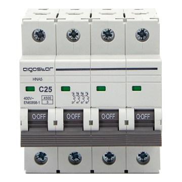 Aigostar - Jistič 4-fázový 4P-25A-C 400V