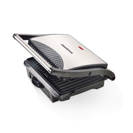 Aigostar - Kontaktní gril 1000W/230V černá/matný chrom