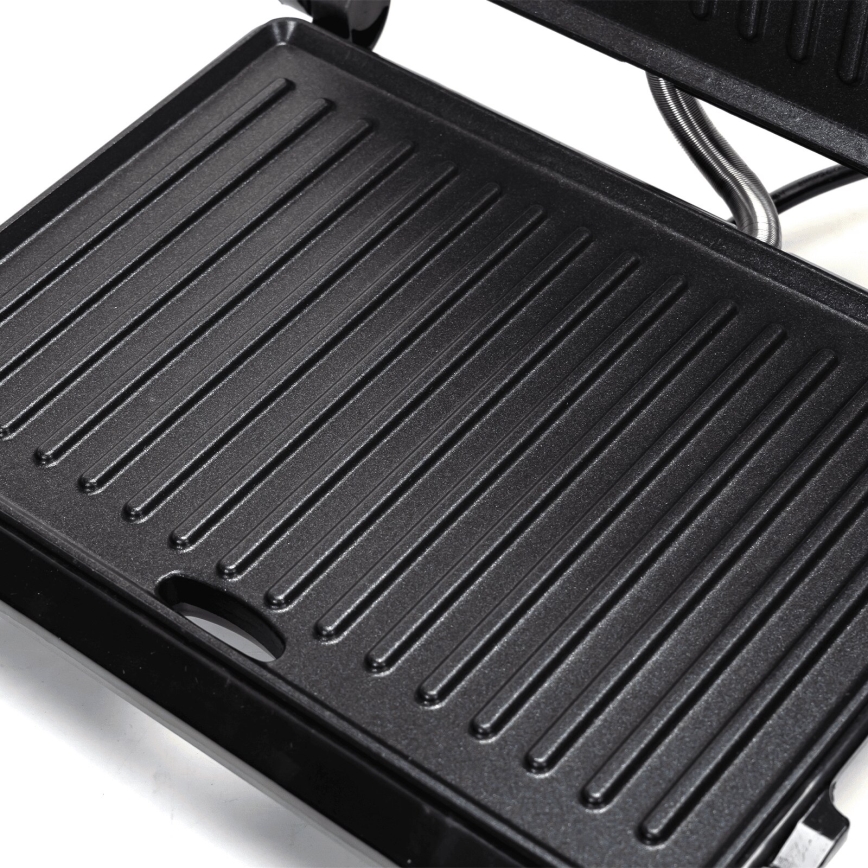 Aigostar - Kontaktní gril 1000W/230V černá/matný chrom