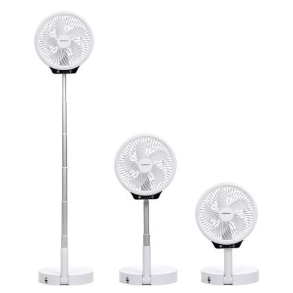 Aigostar - LED Bezdrátový skládací ventilátor s USB portem 6,5W/5V 8000 mAh pr. 20 cm