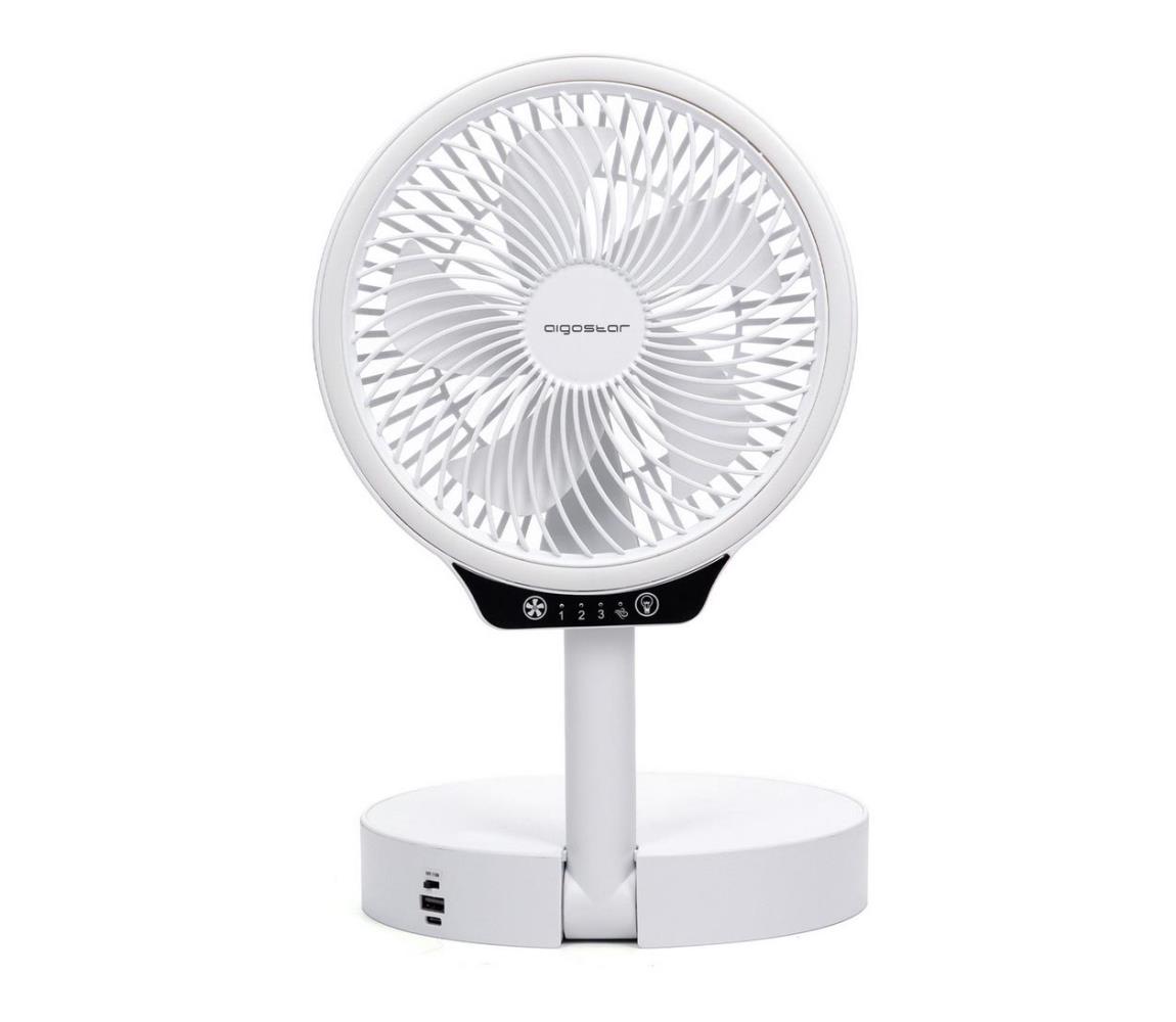 Aigostar Aigostar - LED Bezdrátový skládací ventilátor s USB portem 6,5W/5V AI0004