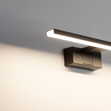 Aigostar - LED Koupelnové osvětlení zrcadla LED/8W/230V 4000K 40 cm IP44 černá