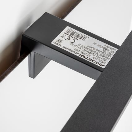 Aigostar - LED Koupelnové osvětlení zrcadla LED/8W/230V 4000K 40 cm IP44 černá