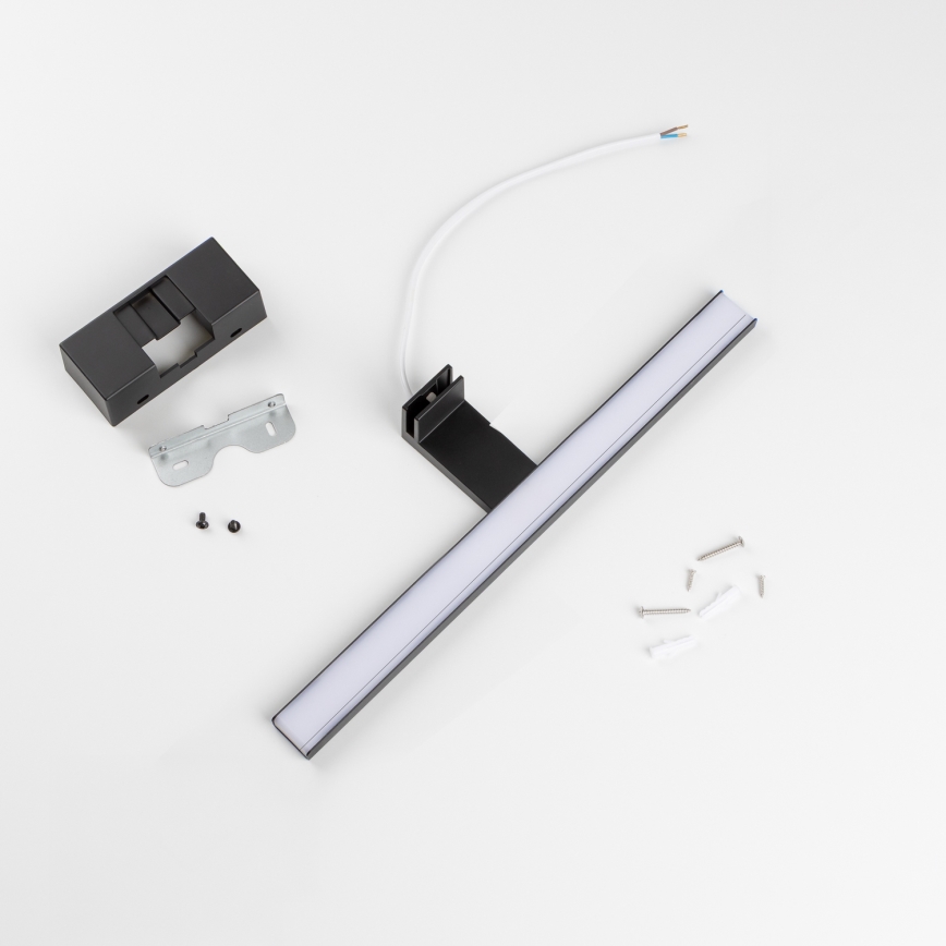 Aigostar - LED Koupelnové osvětlení zrcadla LED/8W/230V 4000K 40 cm IP44 černá