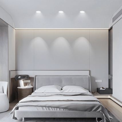 Aigostar - LED Koupelnové podhledové svítidlo LED/4,8W/230V 6500K černá IP65