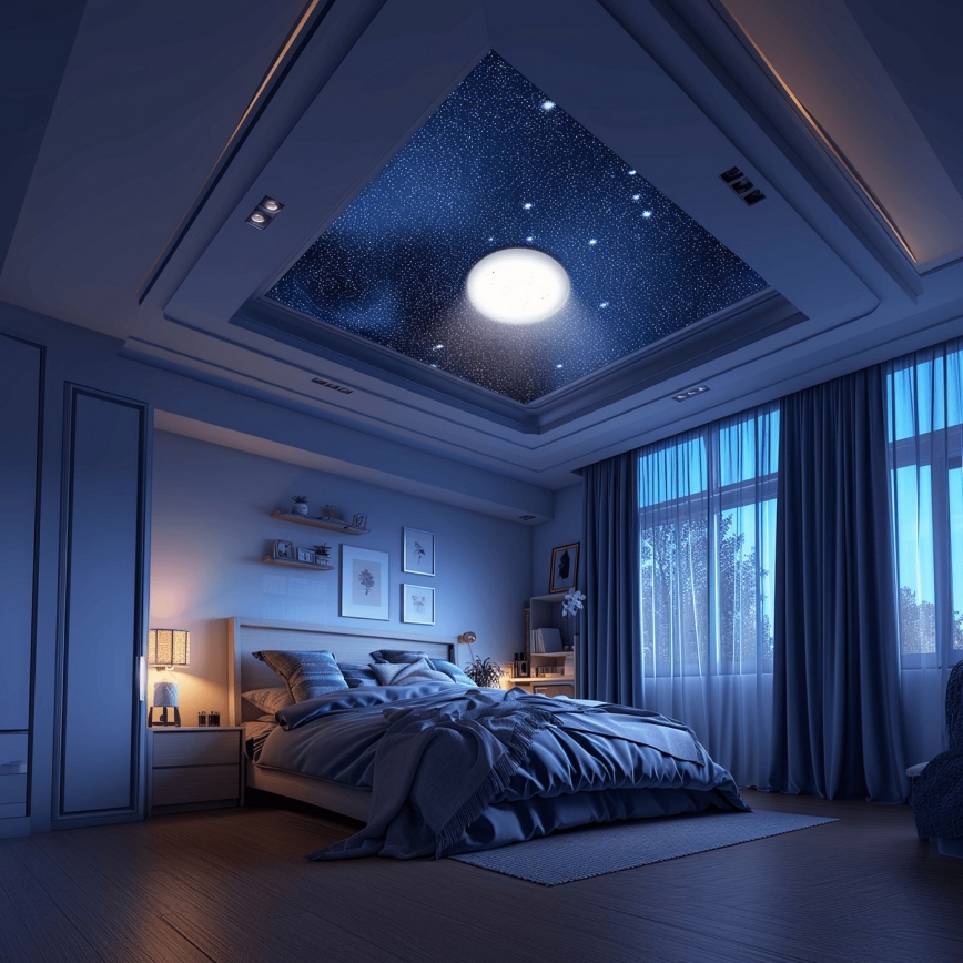 Aigostar - LED Stmívatelné koupelnové stropní svítidlo MESH Smart LED/18W/230V 3000-65000K IP44 + dálkové ovládání