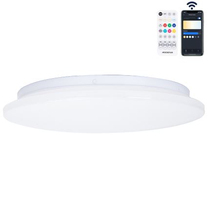 Aigostar - LED Stmívatelné koupelnové stropní svítidlo MESH Smart LED/18W/230V 3000-65000K IP44 + dálkové ovládání