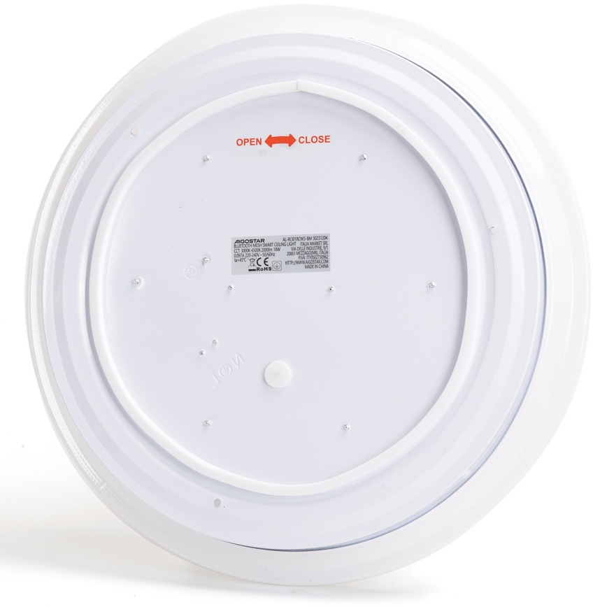 Aigostar - LED Stmívatelné koupelnové stropní svítidlo MESH Smart LED/18W/230V 3000-65000K IP44 + dálkové ovládání