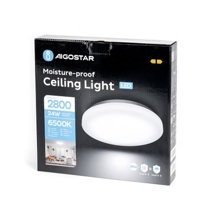 Aigostar - LED Koupelnové stropní svítidlo LED/24W/230V 6500K IP54