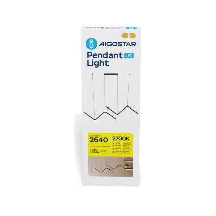 Aigostar - LED Lustr na lanku LED/23W/230V 2700K