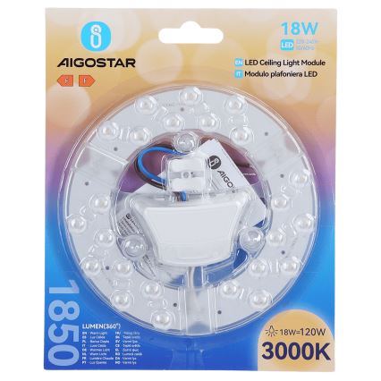 Aigostar - LED Magnetický modul LED/18W/230V 3000K