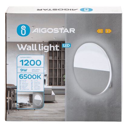 Aigostar - LED Nástěnné svítidlo LED/9W/230V 6500K bílá