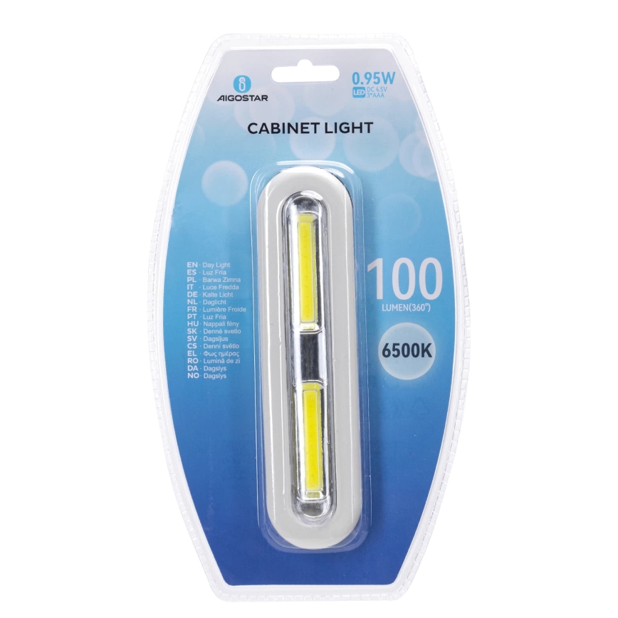 Aigostar - LED Osvětlení skříně LED/3xAAA 6500K bílá