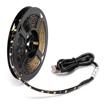 Aigostar - LED Pásek 2m LED/4,9W/5V 6500K IP65 černá
