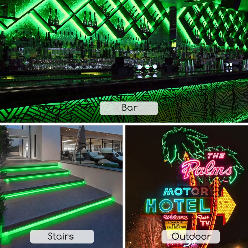 Aigostar - LED Pásek LED/350W/230V 50m zelená IP65