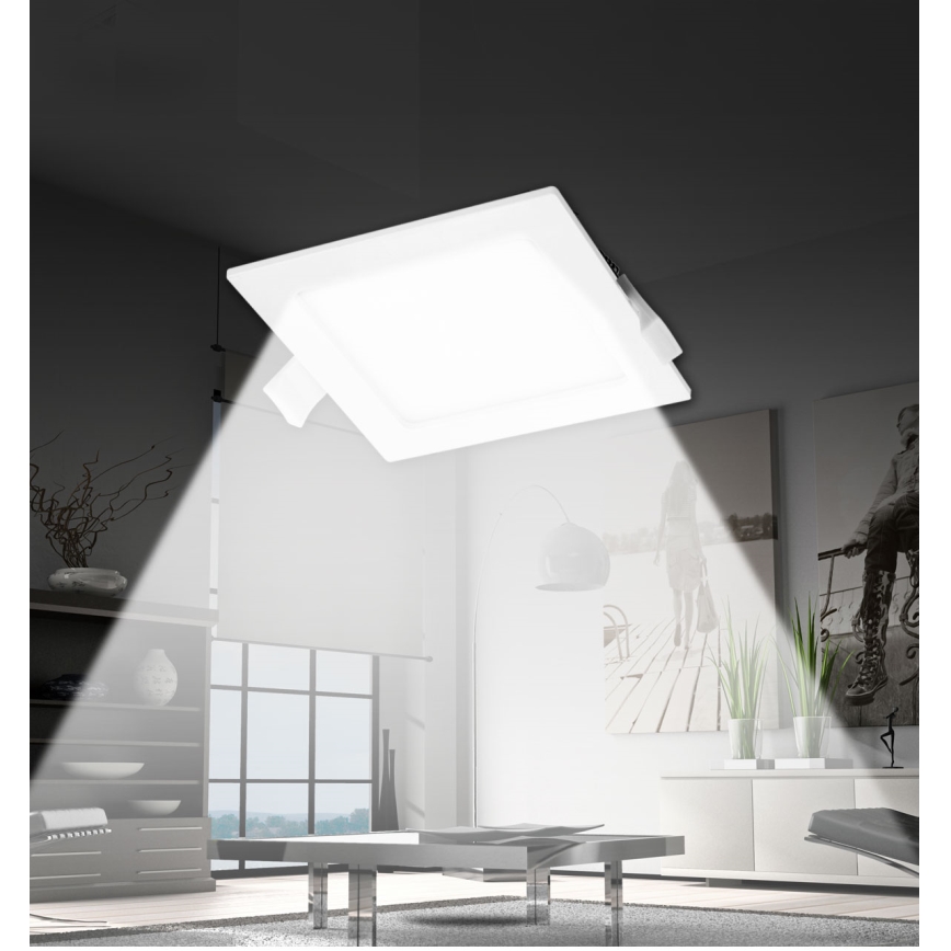 Aigostar - LED Podhledové svítidlo LED/16W/230V 16,5x16,5 cm 4000K bílá