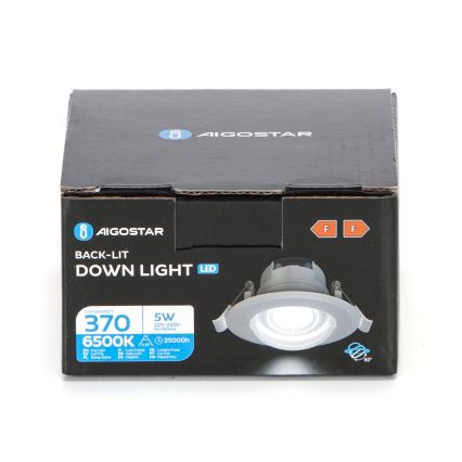 Aigostar - LED Podhledové svítidlo LED/5W/230V 6500K pr. 8,5 cm bílá