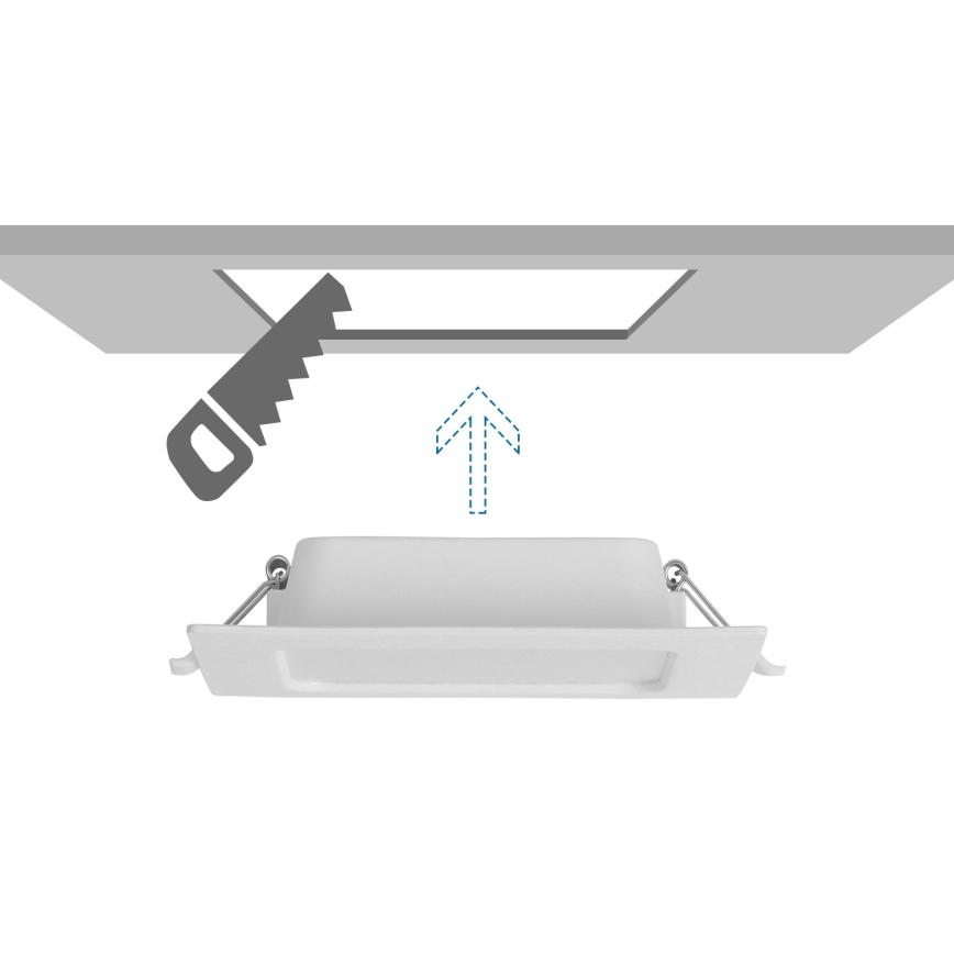 Aigostar - LED Podhledové svítidlo LED/6W/230V 3000K 12x12 cm bílá