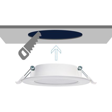 Aigostar - LED Podhledové svítidlo LED/6W/230V 3000K pr. 11,8 cm bílá