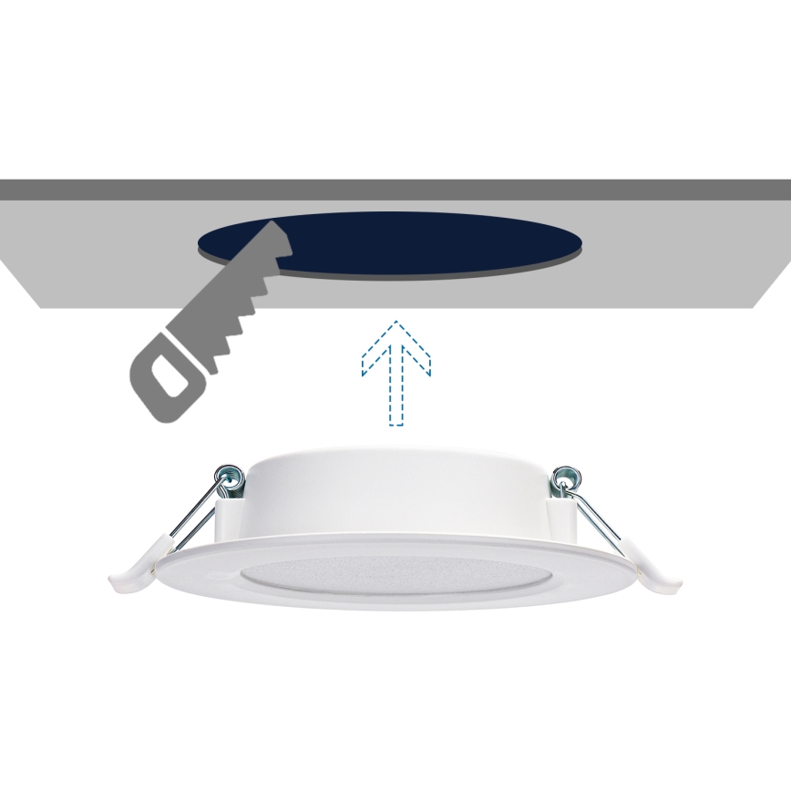 Aigostar - LED Podhledové svítidlo LED/6W/230V 3000K pr. 11,8 cm bílá