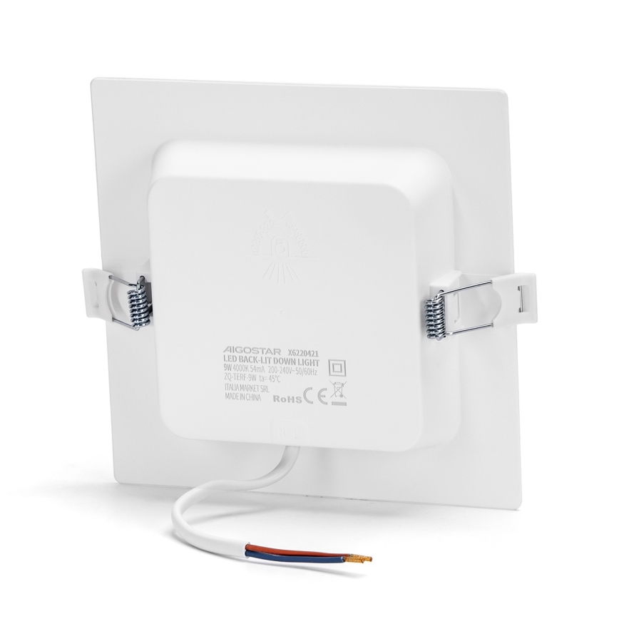 Aigostar - LED Podhledové svítidlo LED/9W/230V 4000K 14,5x14,5 cm bílá