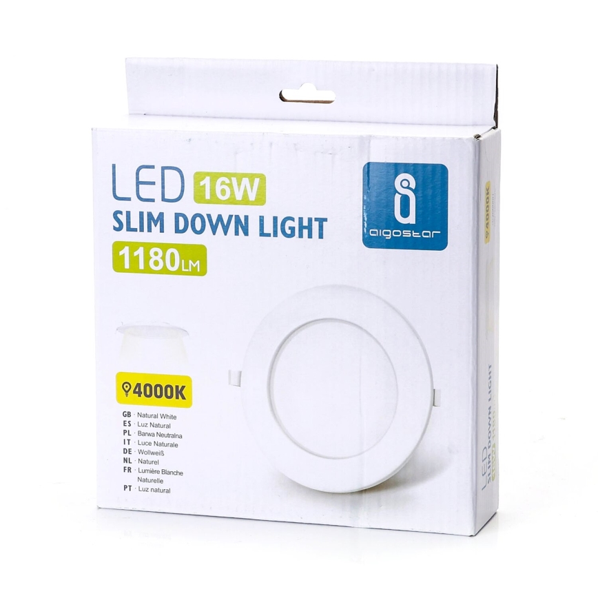 Aigostar - LED Podhledové svítidlo ULTRATHIN LED/16W/230V 6000K bílá