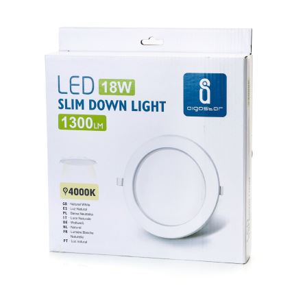 Aigostar - LED Podhledové svítidlo ULTRATHIN LED/18W/230V 4000K bílá