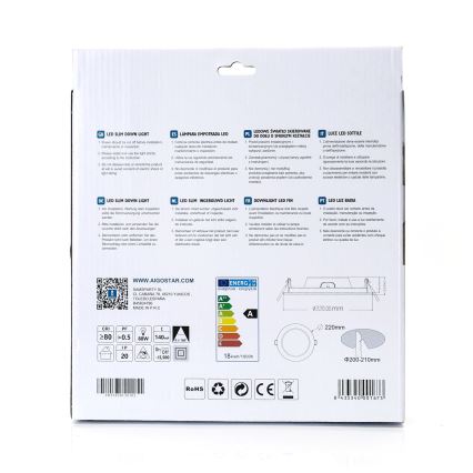 Aigostar - LED Podhledové svítidlo ULTRATHIN LED/18W/230V 4000K bílá